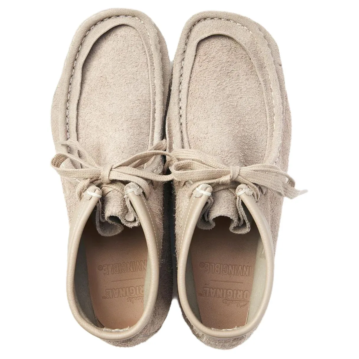 Clarks Ботинки мужские INVINCIBLE Originals WALLABEE из нубука, цвет тауп — фото 4