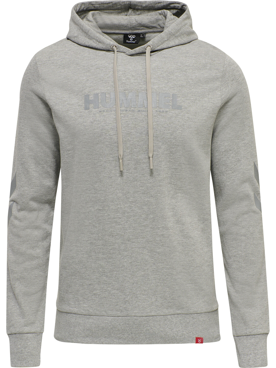 

Толстовка Hummel Hoodie Hmllegacy Logo Hoodie Plus, серый меланж