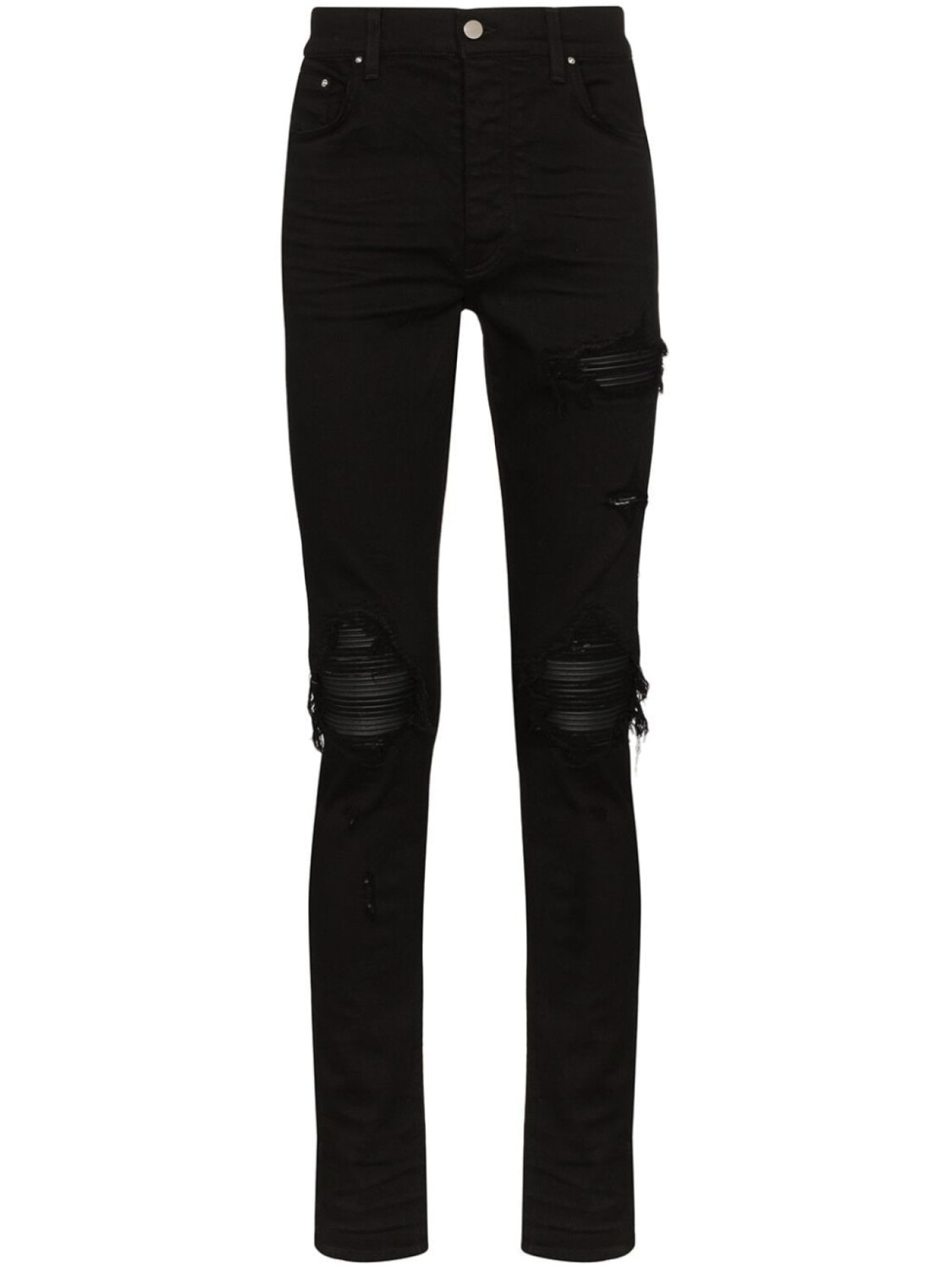 

AMIRI джинсы MX1 кроя слим с эффектом потертости, черный