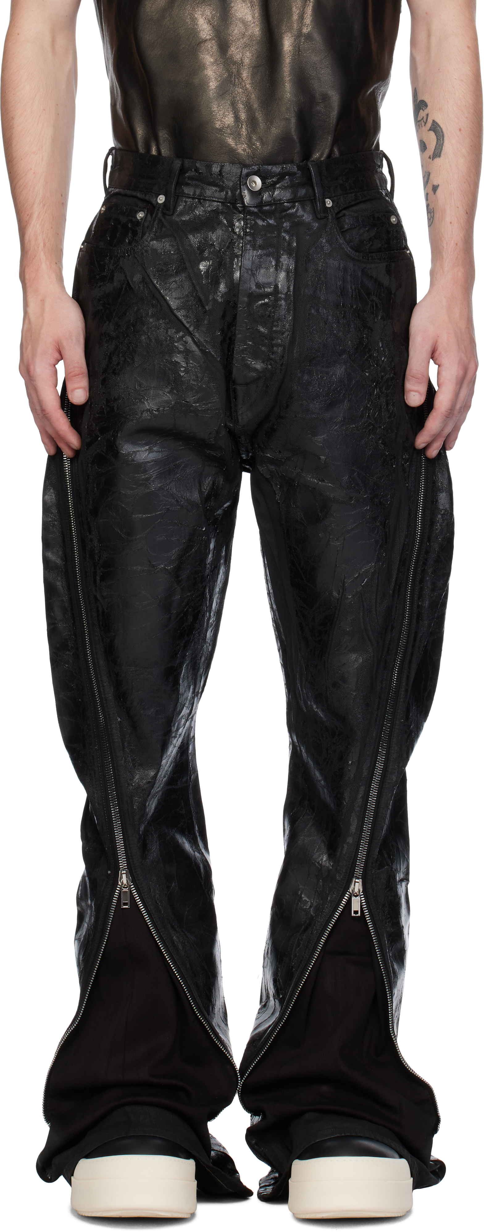 

Джинсы-бананы Porterville Bolan Rick Owens DRKSHDW, черный