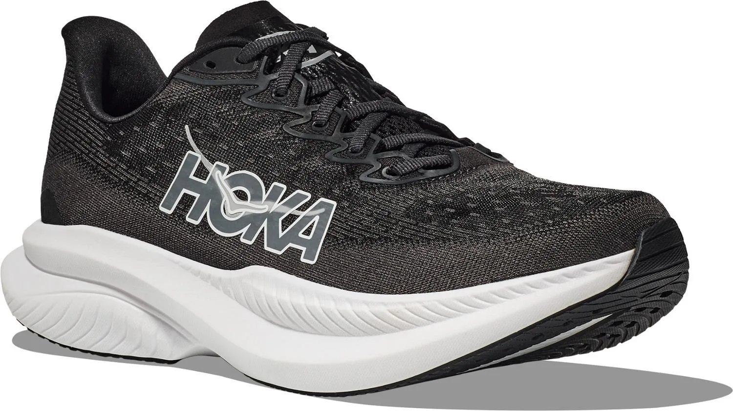 Женские кроссовки Mach 6 HOKA, Black/White — фото 3