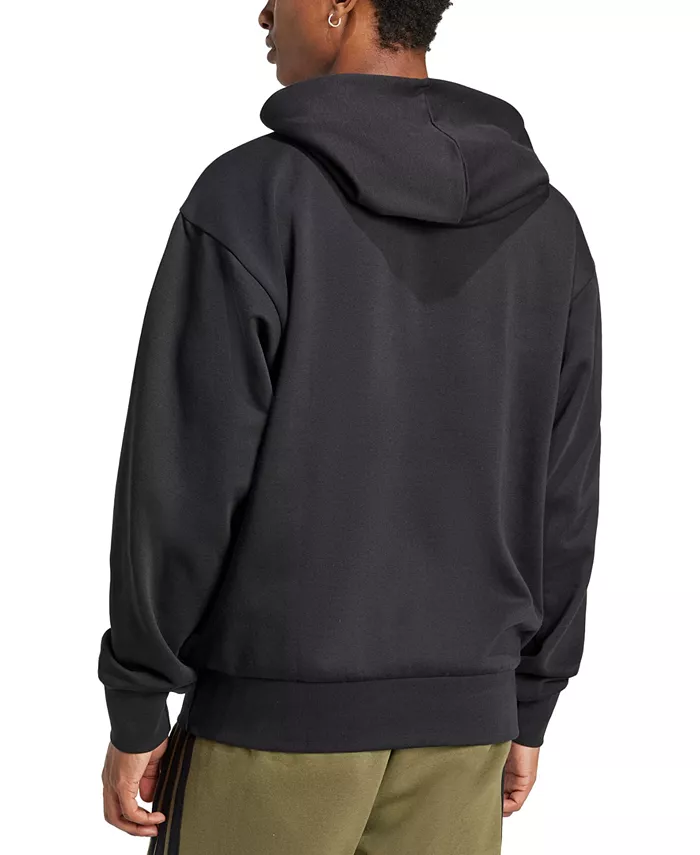 Мужская базовая толстовка FeelCozy из флиса Adidas, черный — фото 2