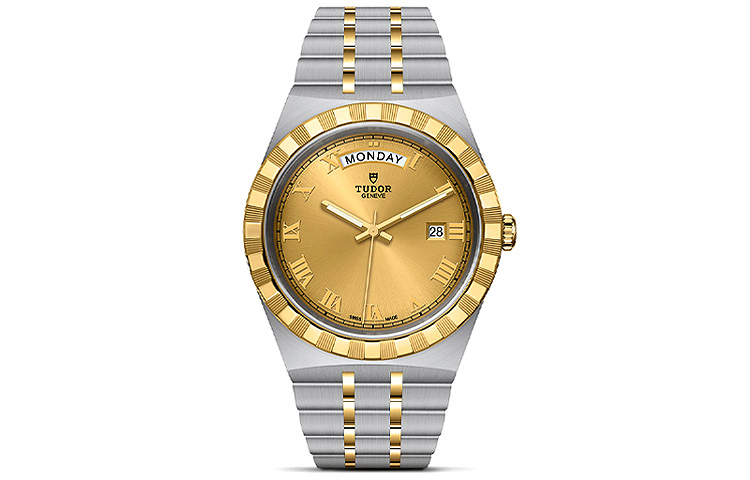 

TUDOR Часы Royal Collection Automatic Mechanical Movement Men's Watch Watch 41mm Gold Dial Steel Watch Case Steel Strap, Gold Dial