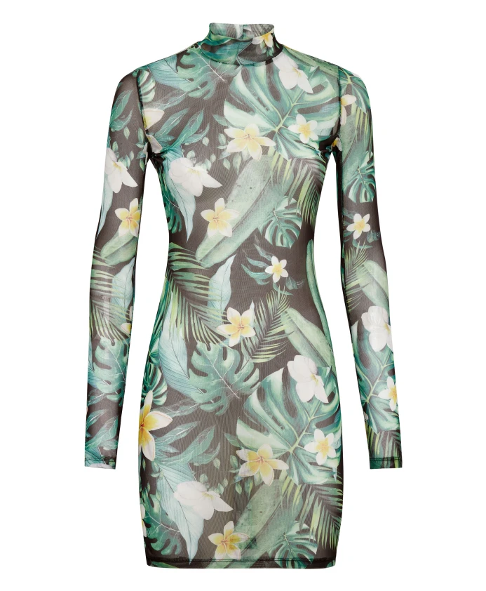 

Мини-Платье в гавайском стиле Philipp Plein, зеленый