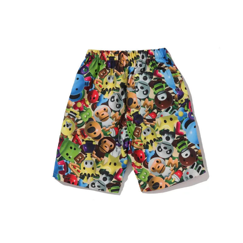 Шорты SS26 для детей 3-7 лет A BATHING APE, Multicolor MLX — фото 3