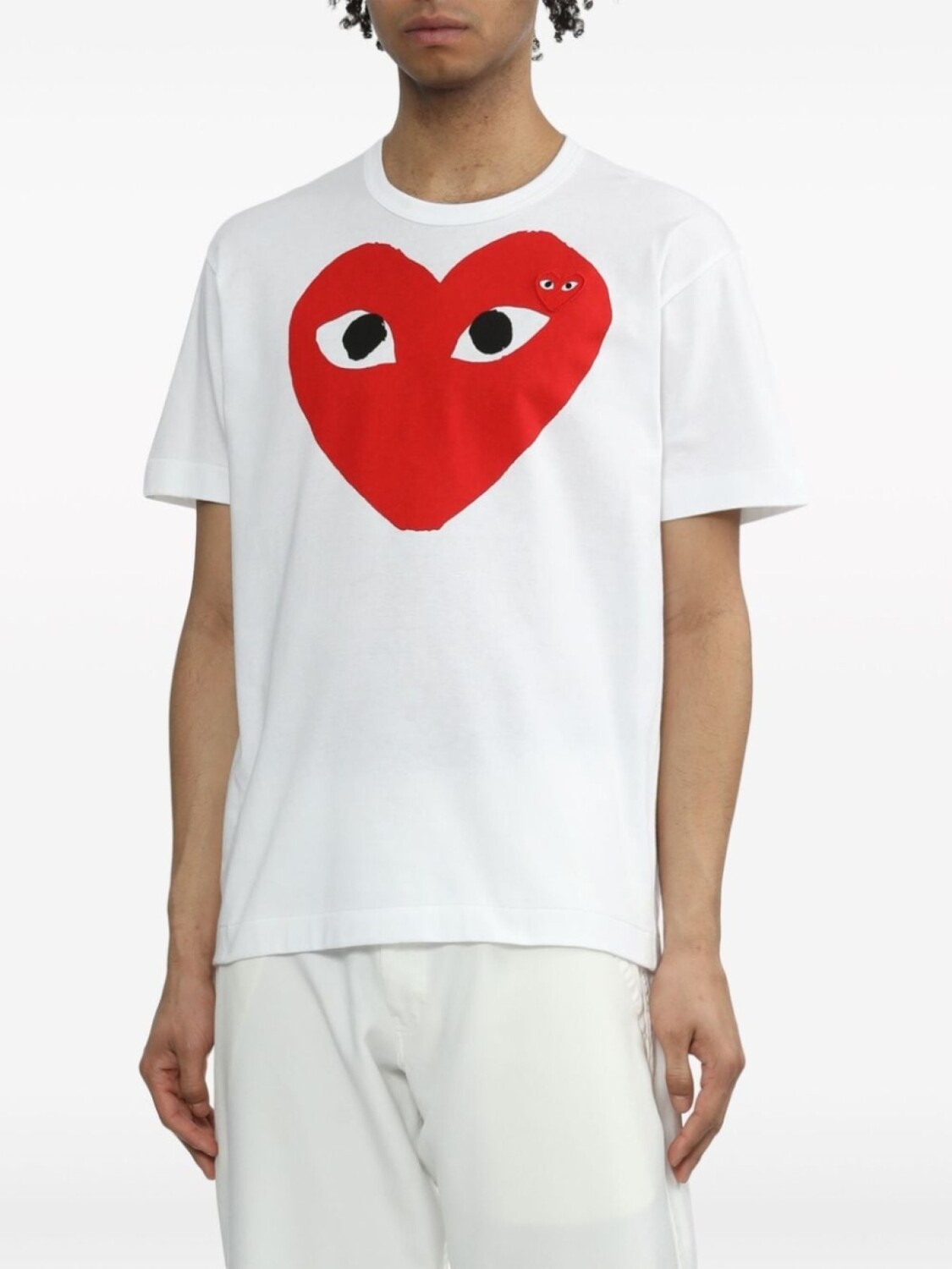 Comme Des Garçons Play футболка с логотипом, белый — фото 2