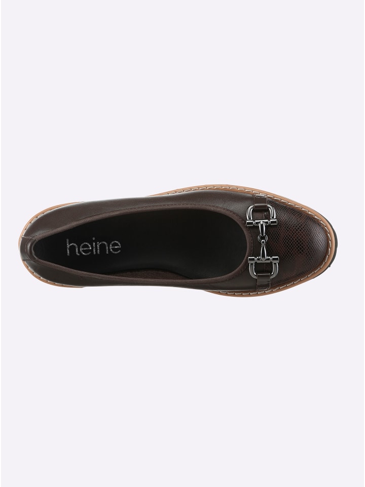 Балетки Heine, темно-коричневый