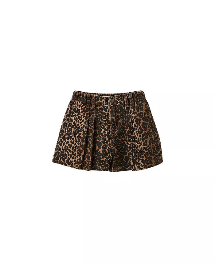 

Джимовые шорты с плиссировкой спереди Little/Big Sarai для девочек COTTON ON, мультиколор