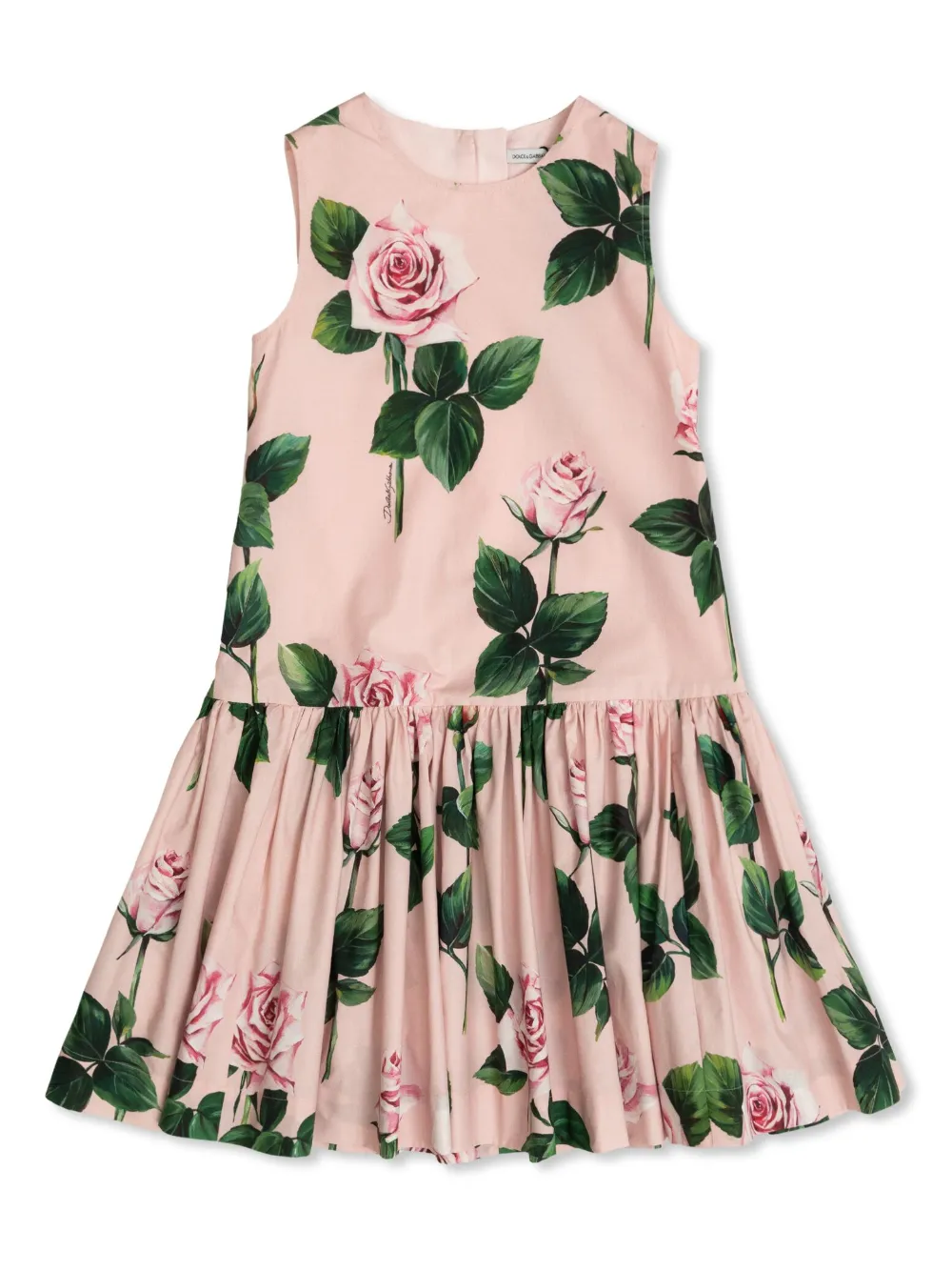 

Платье с принтом Dolce & Gabbana Kids, розовый