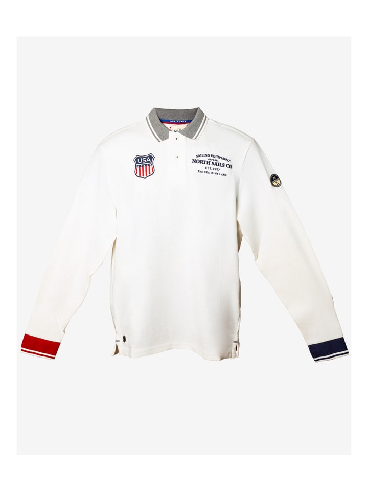 

North Sails Поло белого цвета, Белый, North Sails Поло белого цвета