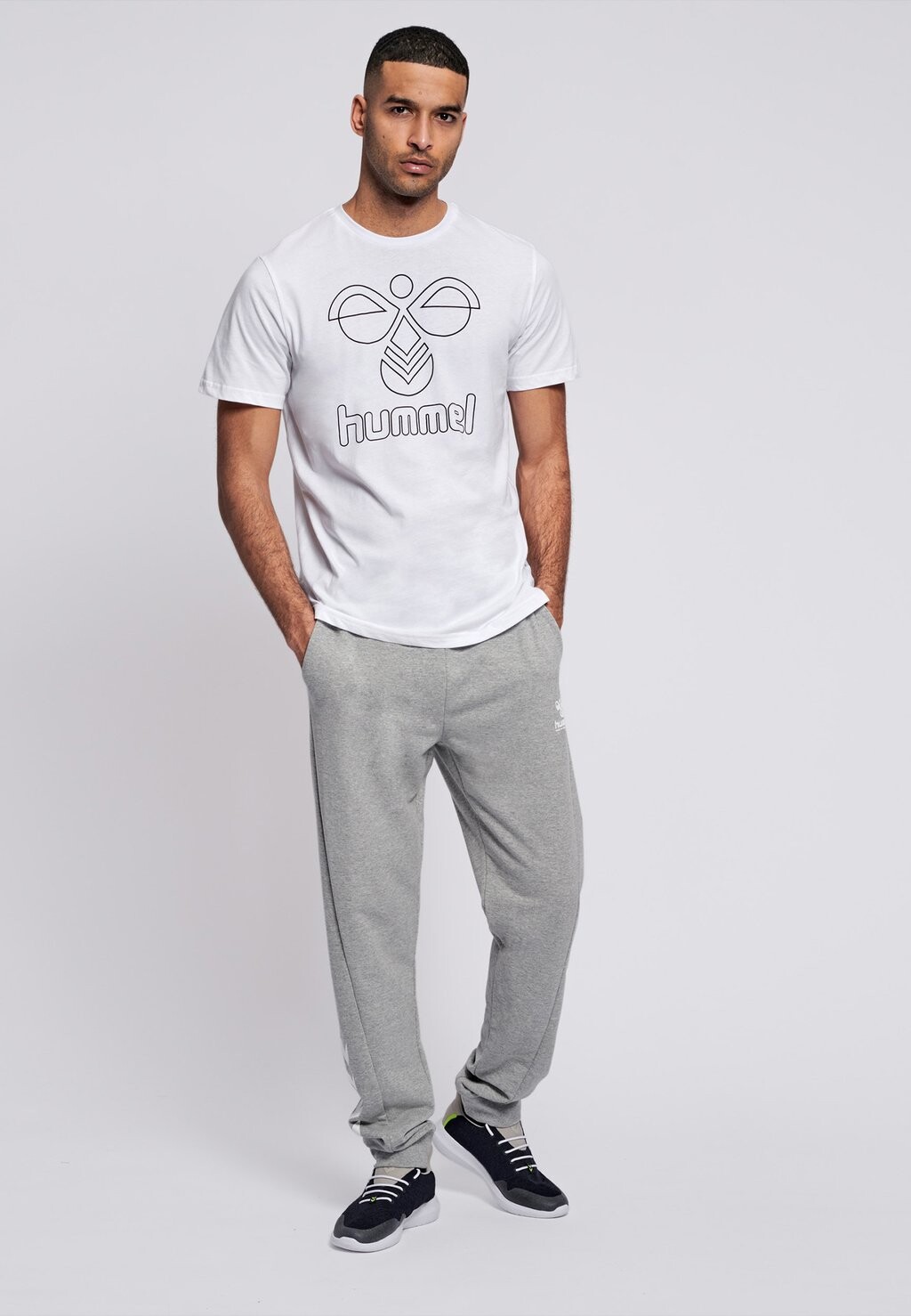 

Принт на футболке HMLPETER Hummel, белый