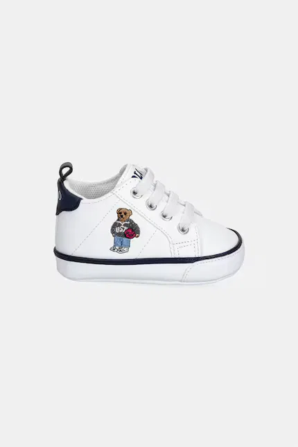 Ботинки для малышей Quilton Bear Gore Hi Layette Polo Ralph Lauren, белый — фото 2