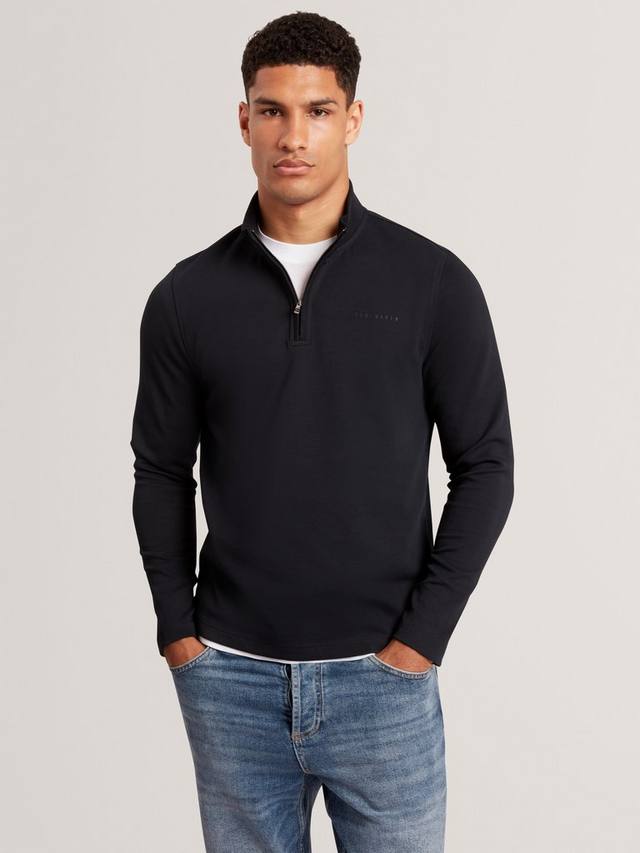 

Полузип с логотипом джемпер из хлопковой смеси Ted Baker