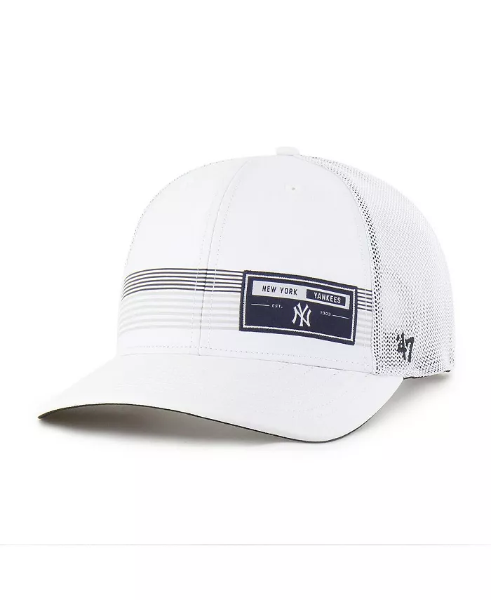 

Мужская белая кепка дальнобойщика New York Yankees Rangefinder Brrr Trucker Adjustable '47 Brand