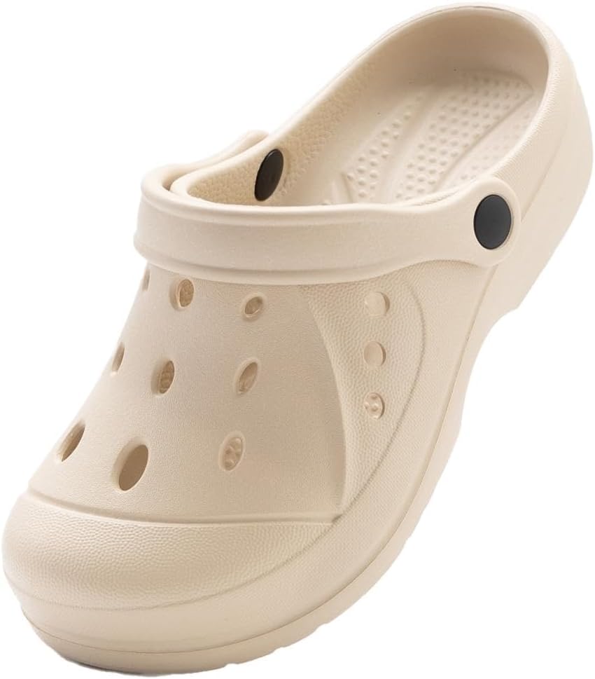 

Мужские и женские садовые сабо с поддержкой свода стопы, удобные сандалии без застежек Steplink, бежевый