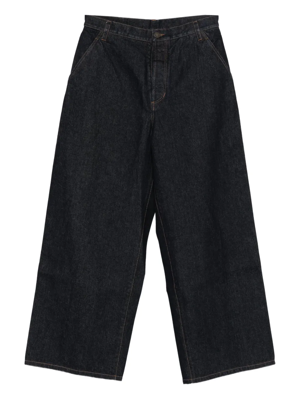 

Джинсы с нашивкой-логотипом Uma Wang, синий