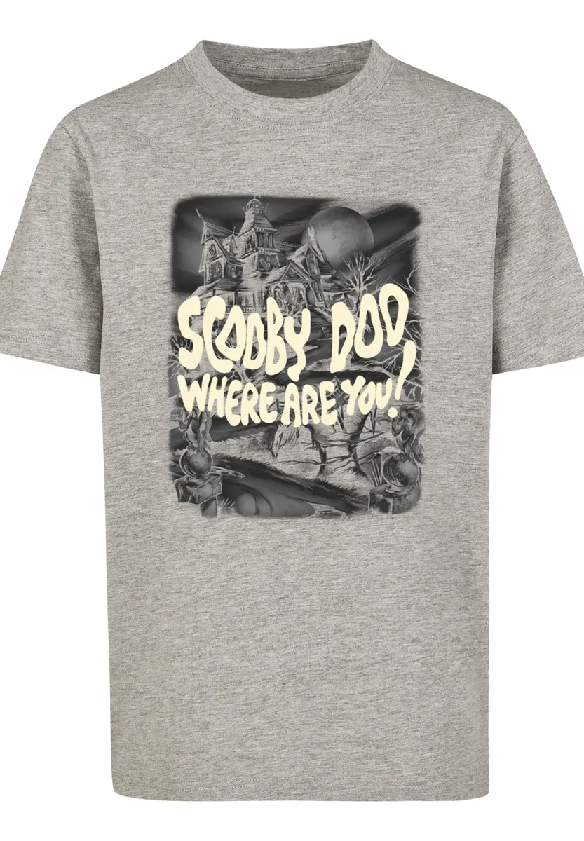 

F4NT4STIC Рубашка с коротким рукавом "F4NT4STIC Kids Scooby Doo Scary Castle с детской базовой футболкой", серый