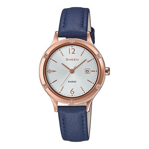 

Часы CASIO SHEEN Sapphire Crystal Quartz Waterproof Dark Blue Analog, синий