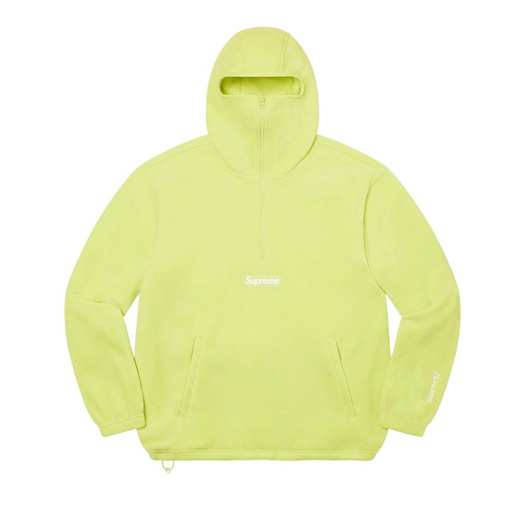

Пуловер Supreme x Polartec Facemask Half Zip Pullover 'Lime', зеленый