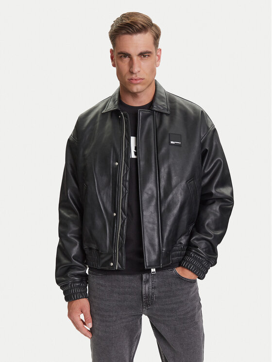 

Куртка из искусственной кожи regular fit A3M15035 Karl Lagerfeld Jeans, чёрный