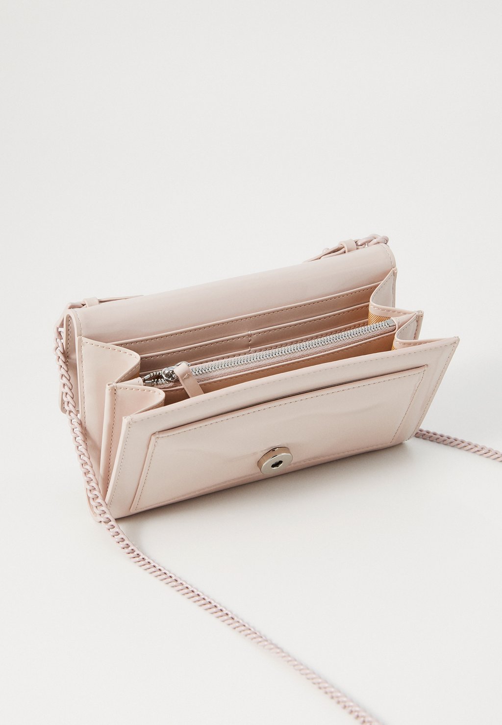 

Сумка через плечо LOVE ONE WALLET ECO VERNICE PIPING Pinko, светло-розовый