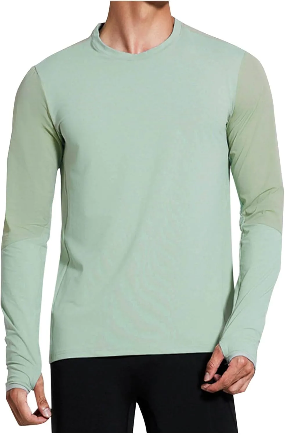 

Мужская футболка с длинным рукавом Casual Stylish Lightweight Regular Fit Color Block