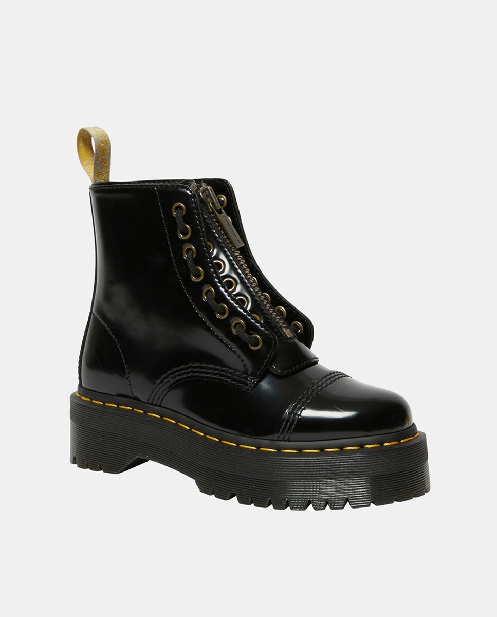 

Женские ботинки черного цвета на молнии Dr. Martens, черный