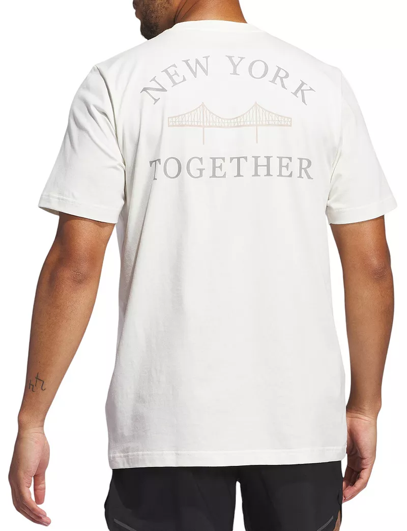

Мужская футболка с рисунком Adidas Tennis NYC, кремовый