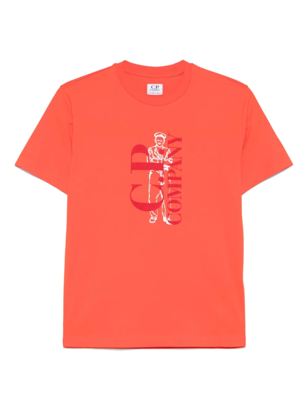 

Футболка с логотипом C.P. Company Kids, оранжевый