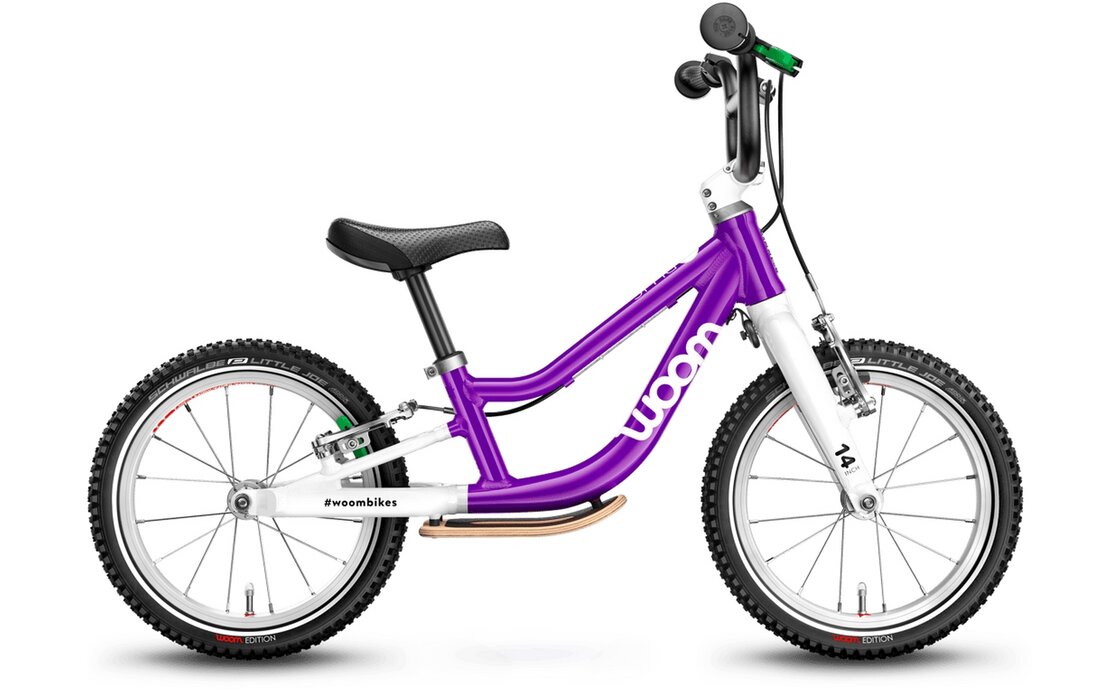 

Детский велосипед WOOM Original 1 Plus - 14 дюймов - Diamant - 2025, цвет Lila|Purple Haze