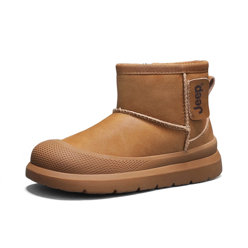 Jeep Mid top детские хлопковые ботинки Kids' Brown — фото 3