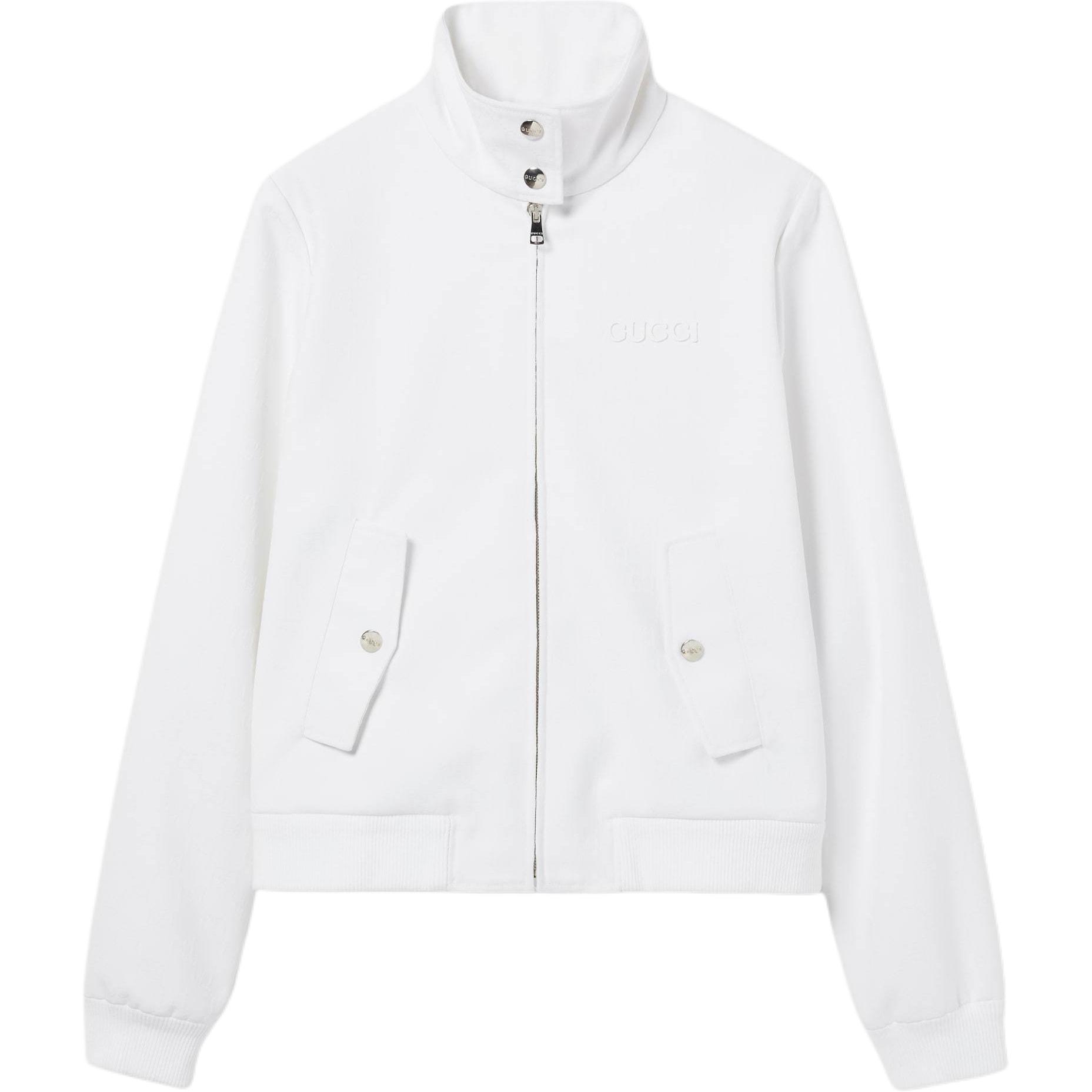 

GUCCI Джаккардовая куртка на молнии, White