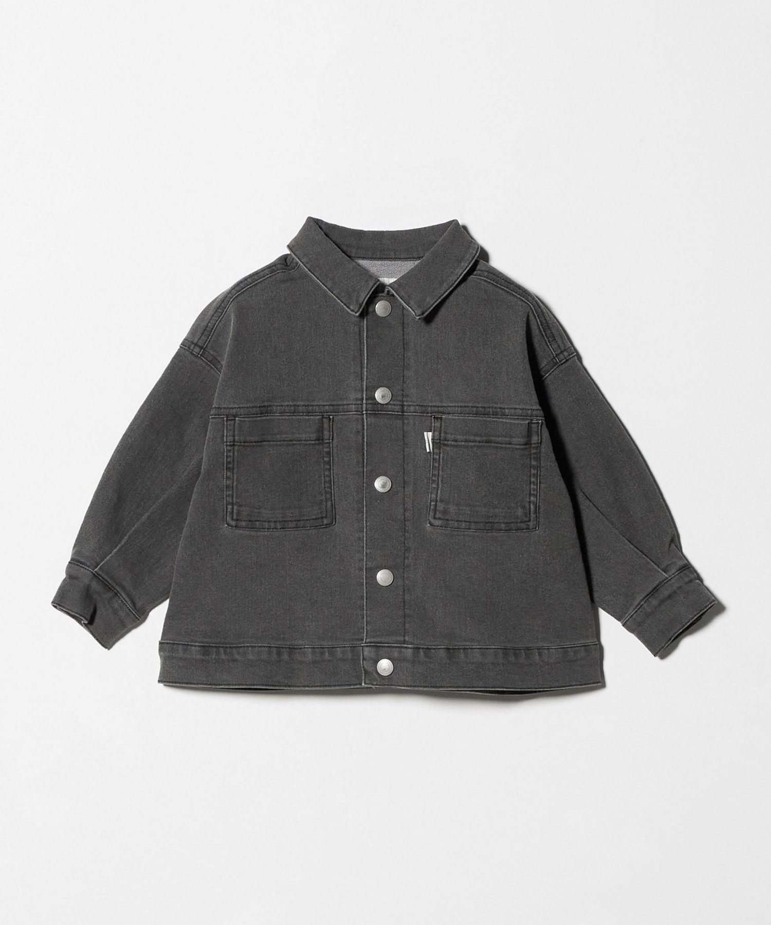 Джинсовая блузка/Детская стрейч 100-160 см UNITED ARROWS green label relaxing, BLACK