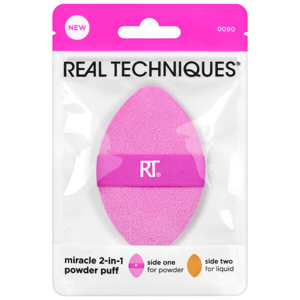 

Аппликатор для пудры и спонж для макияжа 2в1, 1 шт. Real Techniques Miracle
