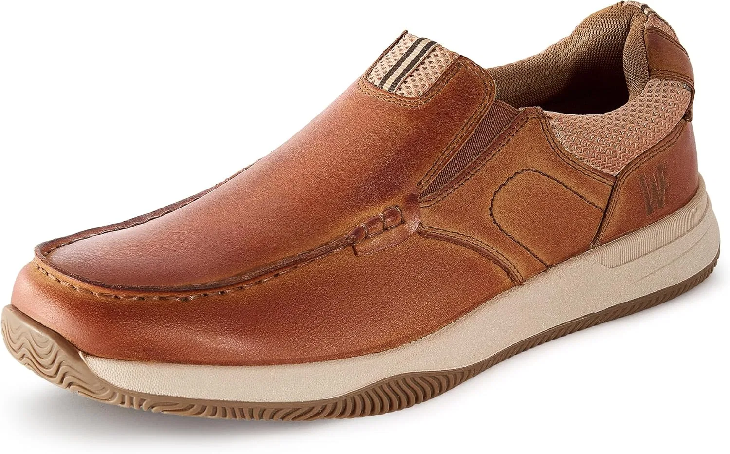 Мокасины из натуральной кожи, дышащие, Brown WELTFORGE