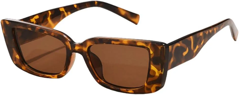 

Женские прямоугольные винтажные солнцезащитные очки в стиле ретро «кошачий глаз», женские очки-«кошачий глаз» с защитой от УФ-излучения UV400 TYUVIVO, Leopard