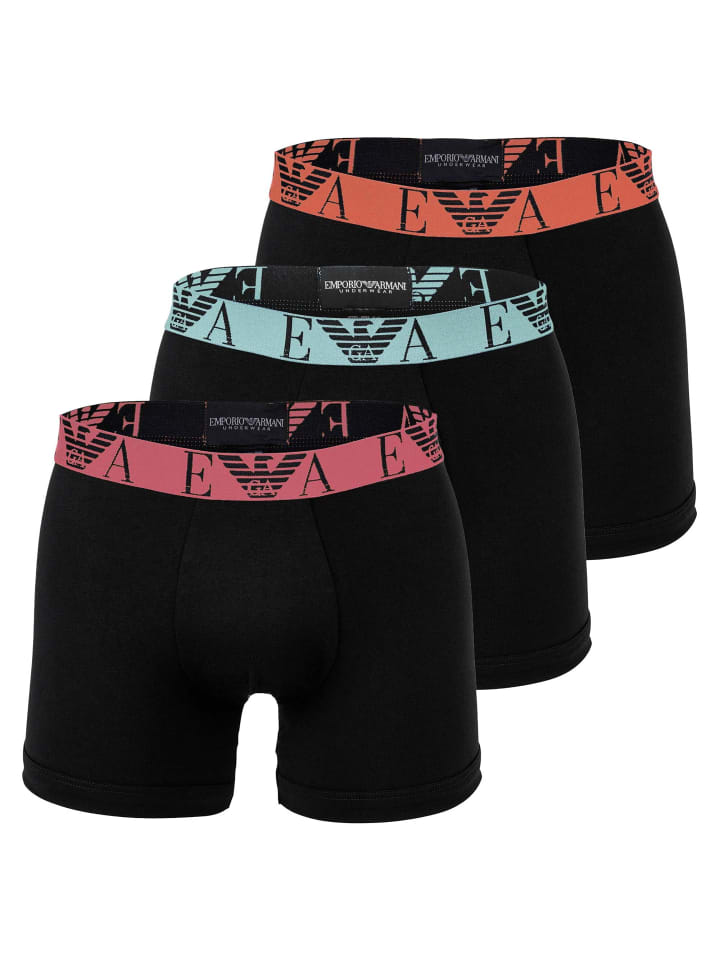 

Emporio Armani Комплект из 3 боксерских трусов черного цвета