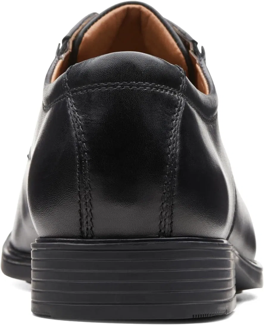Мужские туфли-дерби Clarks Tilden Plain, Black (Black Leather) — фото 3
