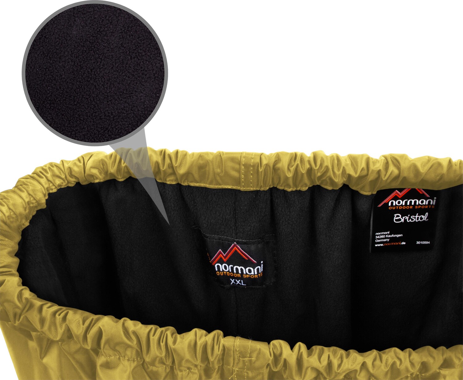 Водонепроницаемые брюки Normani Outdoor Sports Kinder, желтый — фото 4