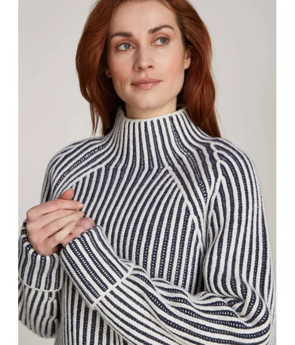Шерстяной свитер Loose fit Calvin Klein, черный — фото 3