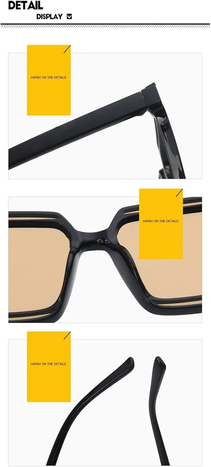 

Большие солнцезащитные очки в стиле ретро с декоративной оправой для мужчин и женщин, для отдыха на природе и пляже (Цвет: C, Размер: 1) MTZJH, One Color