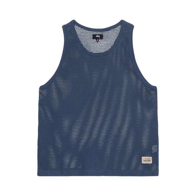 

Топ Stussy Big Mesh Tank, Navy