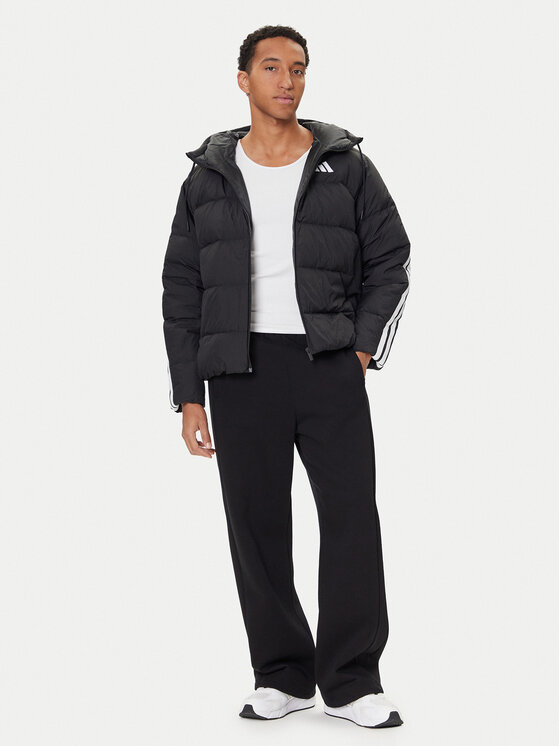Пуховик regular fit Essentials Climawarm 3-Stripes JM4165 Adidas, черный — фото 2