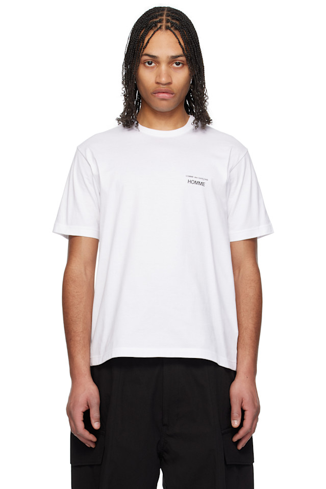 

Футболка с логотипом Comme Des Garçons Homme, белый