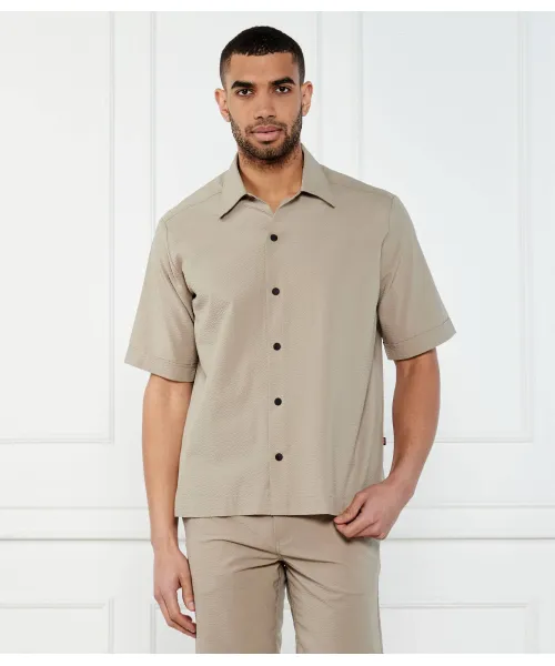 

Рубашка Lapoully_m Relaxed fit Boss Orange, бежевый
