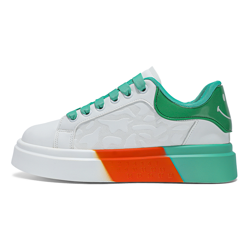 

TELENT Мужские устойчивые к истиранию дышащие низкие скейтбордские кроссовки Green, цвет Green