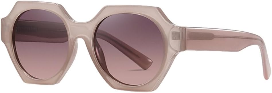 

Солнцезащитные очки MUTYNE из ацетата в стиле ретро для женщин и мужчин, многоугольные солнцезащитные очки для мужчин с защитой от УФ-излучения UV400 для активного отдыха, Brown Pink