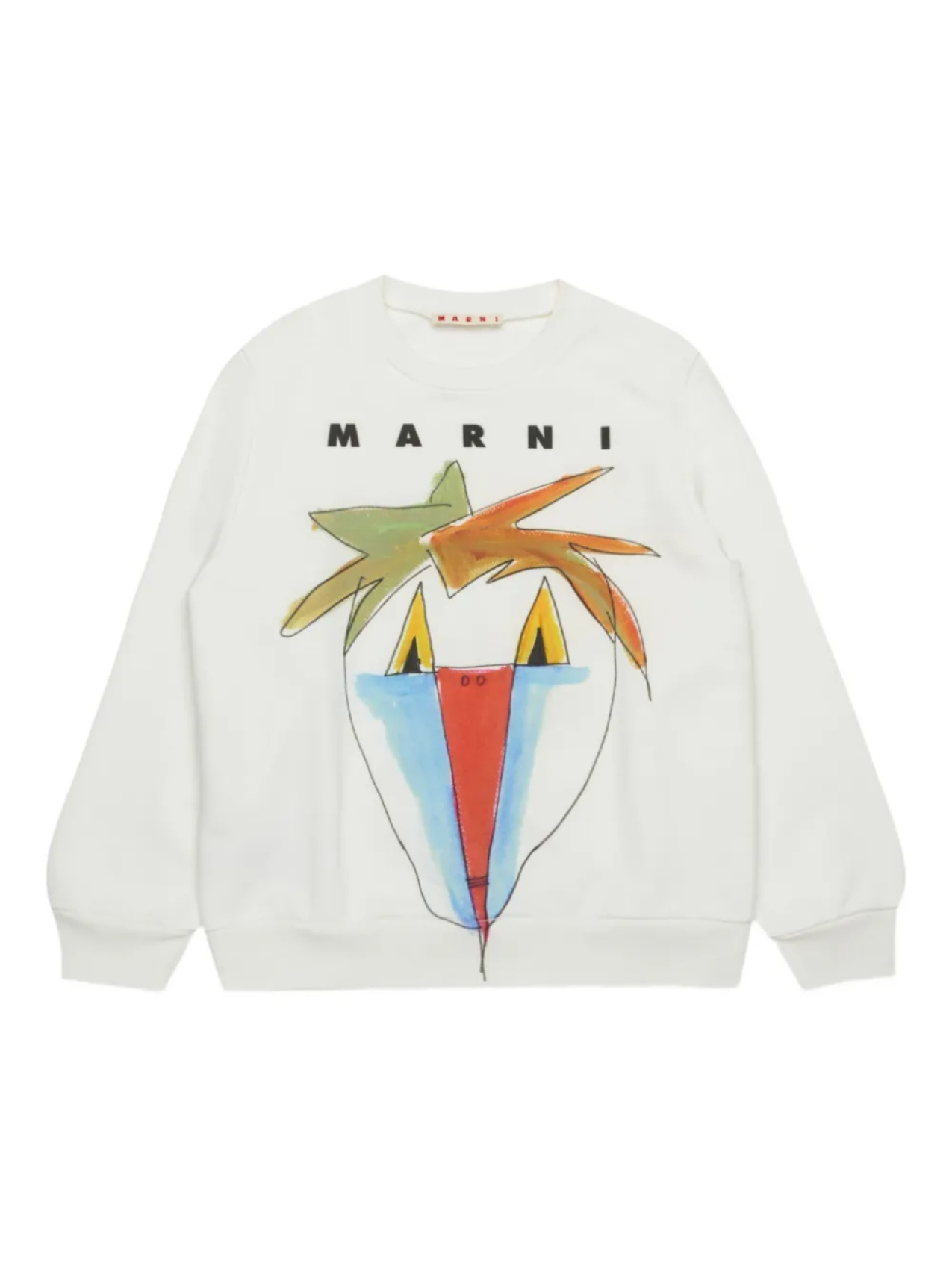 

Marni Kids хлопковая толстовка, белый