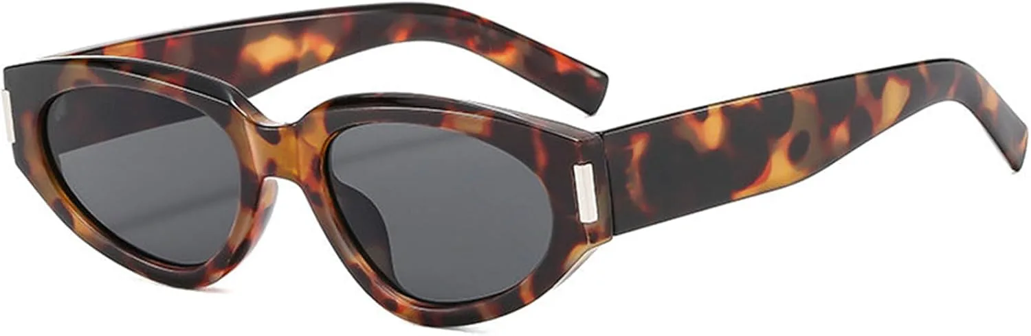 

Хелена Модные женские овальные солнцезащитные очки, роскошные, маленькие, коричневые, сексуальные, в стиле «кошачий глаз», винтажные, панк, очки helena, C2