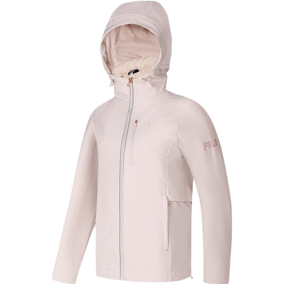 

Пуховик женский телесно-розовый Fila, цвет Nude Pink